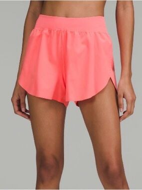 Lululemon Find Your Pace High-Rise Lined Short 3" - Rasberry Cream